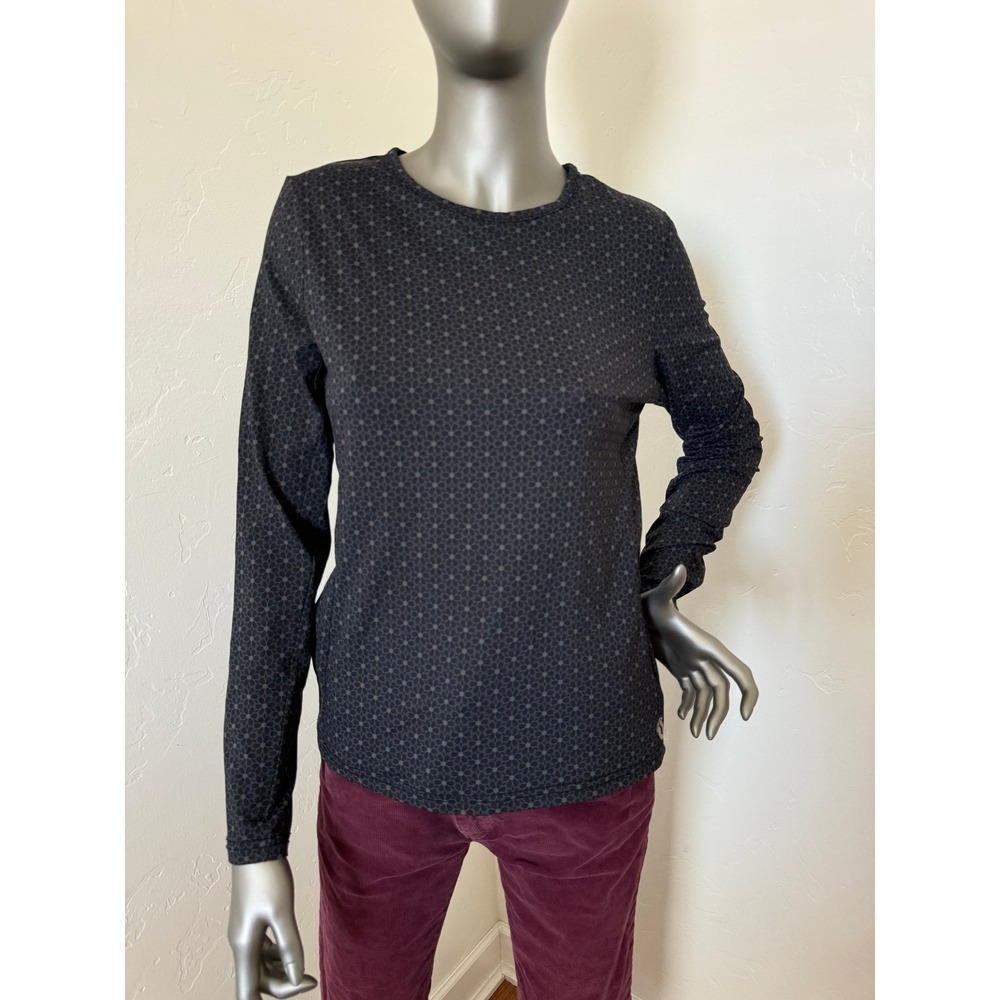 Hang Ten Women's UPF 50+ Long Sleeve Sun Tee Rash‎ Guard Black Gray Floral